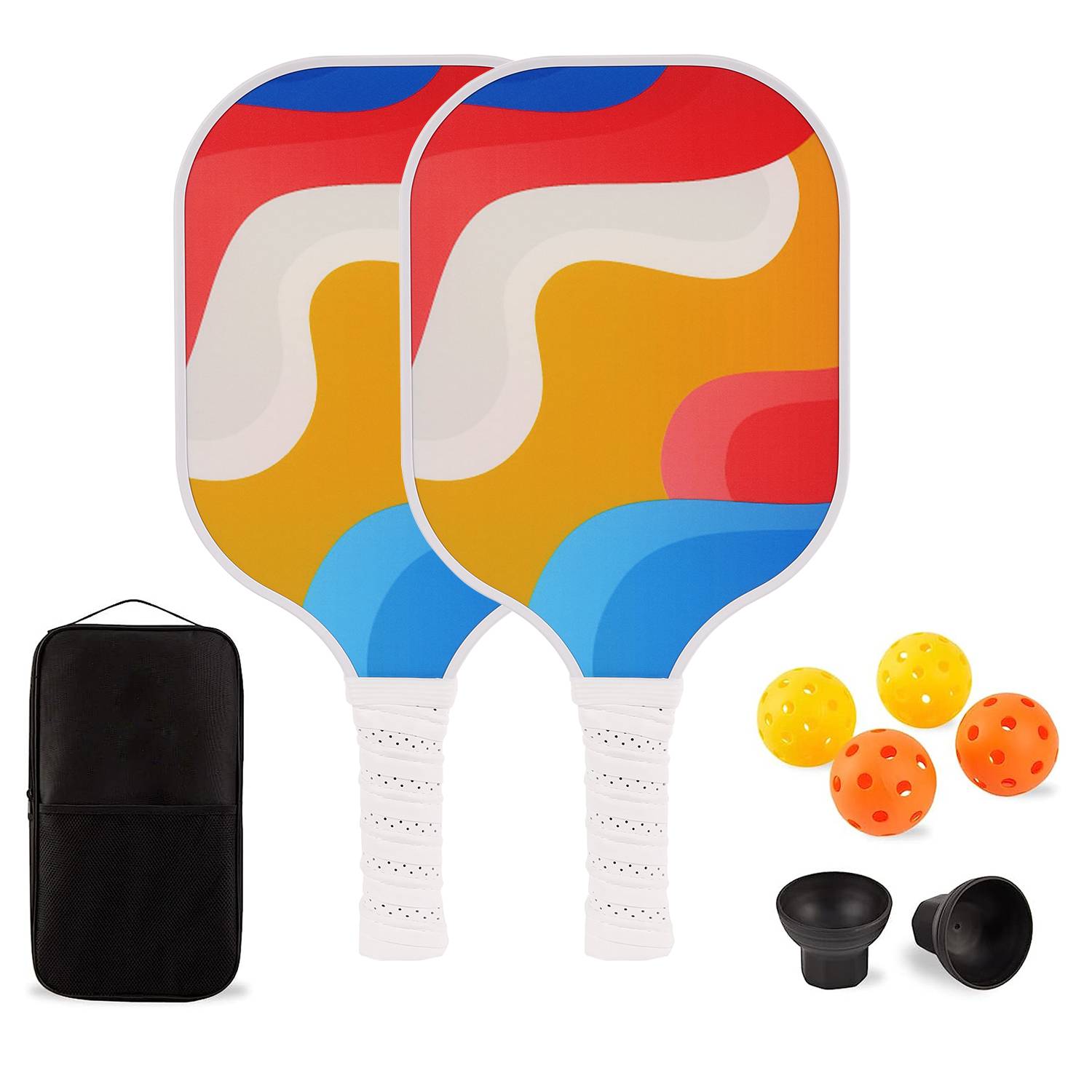 Carbon fiber set [Rainbow strip] 2 shots+4 ball +2 ball pickup +1 bag